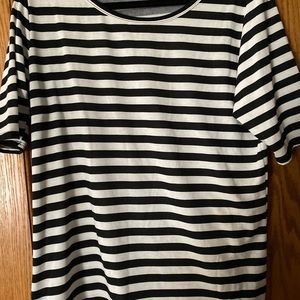 Lularoe crop top striped size xl
